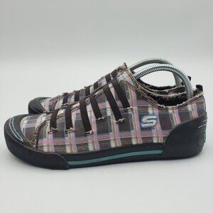 Skechers Cali Plaid Slip on Sneakers Womens 9.5 Shoes